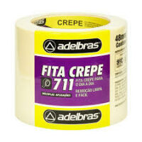 Imagem de FITA CREPE USO GERAL 711 48 MM X 40 MTS - ADELBRAS
